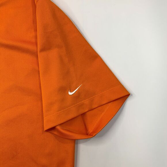 Nike Golf Polo Shirt Mens XL Extra Large Carrot Orange Dri Fit UV Tech - Picture 5 of 12